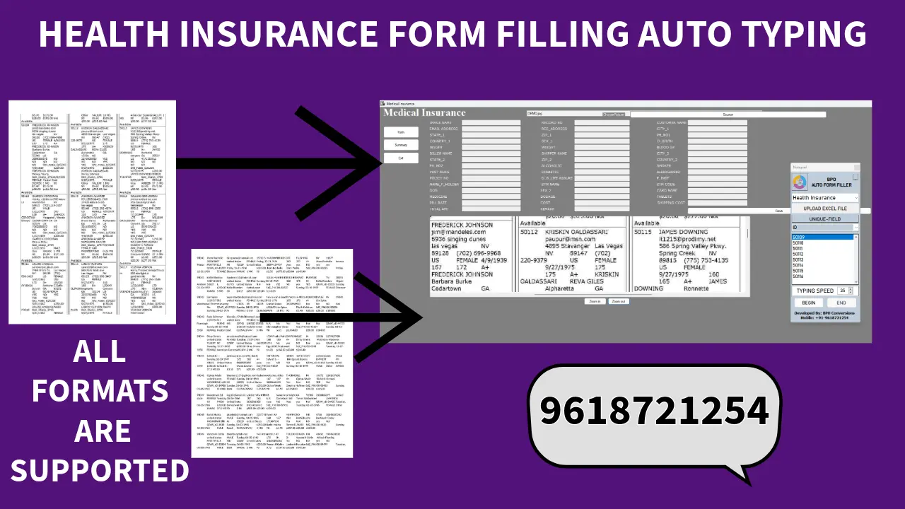Download Health Insurance Form Filling Automation